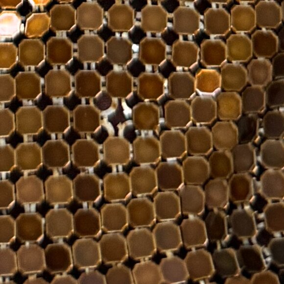 Womens Vintage Gold Mesh Evening Crossbody Purse – Made in Hong Kong Cocktail - Picture 9 of 9